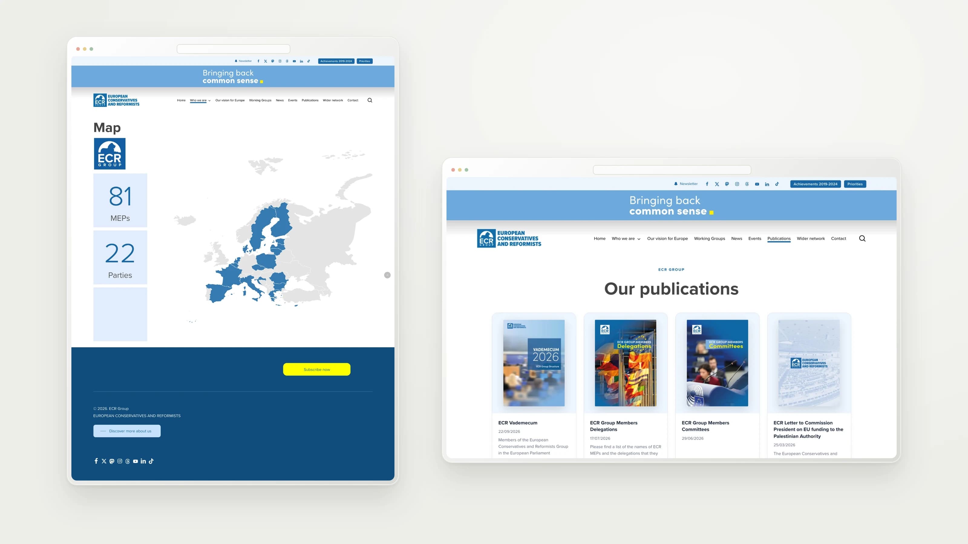 ECR Group — Interactive map and publications