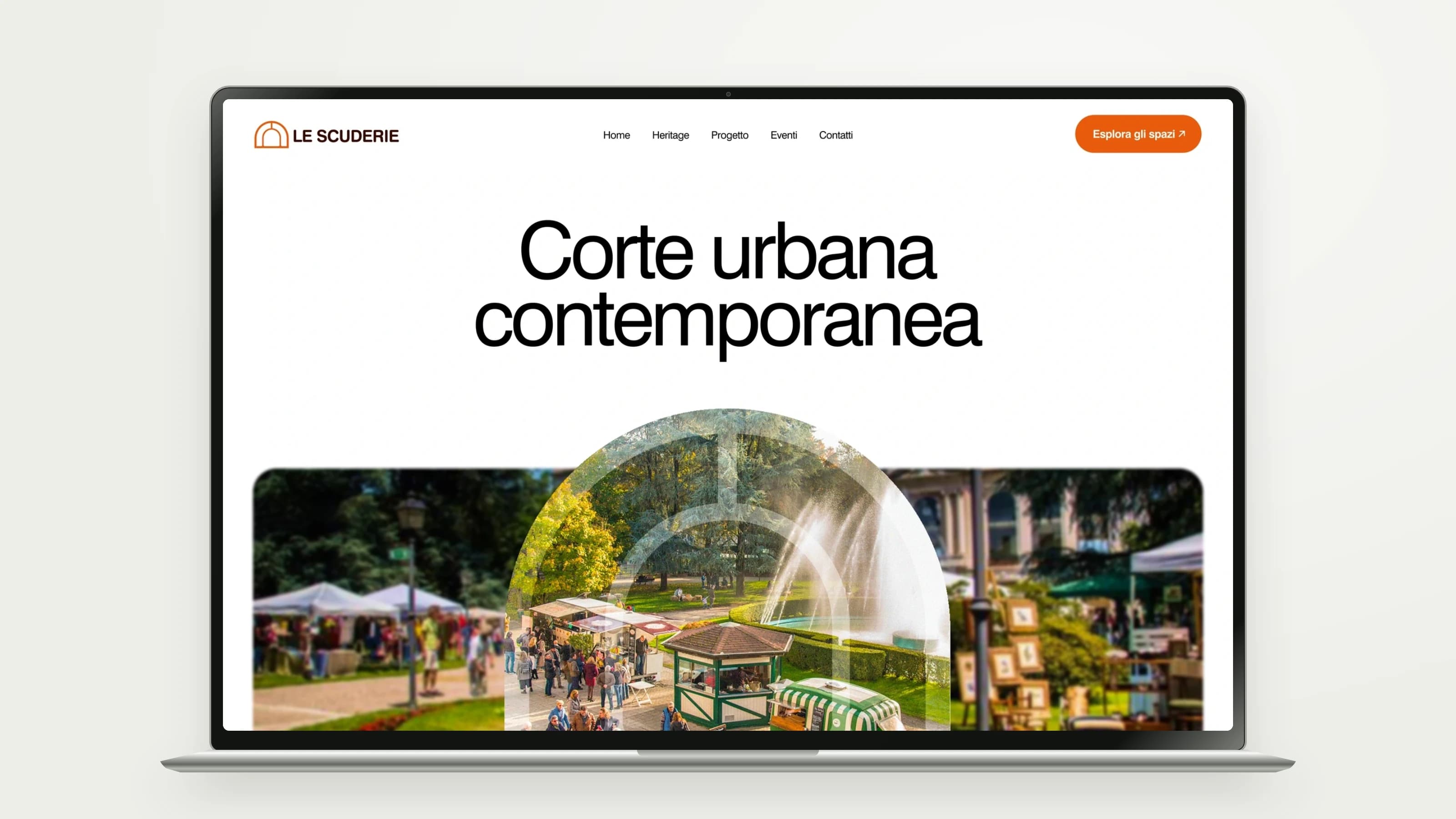 Le Scuderie Milano — Homepage design