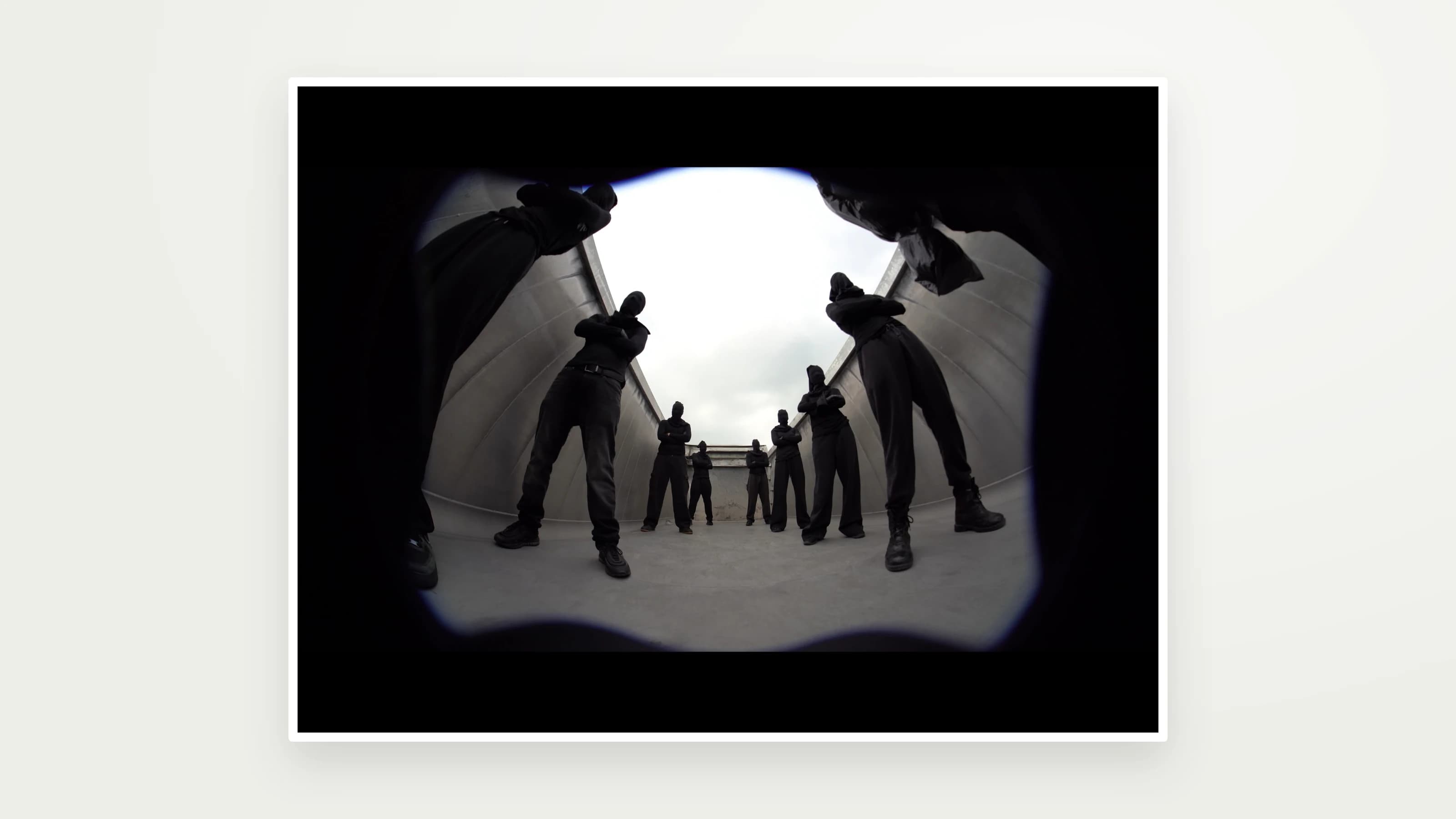 SANDRO — Video still · ensemble scene