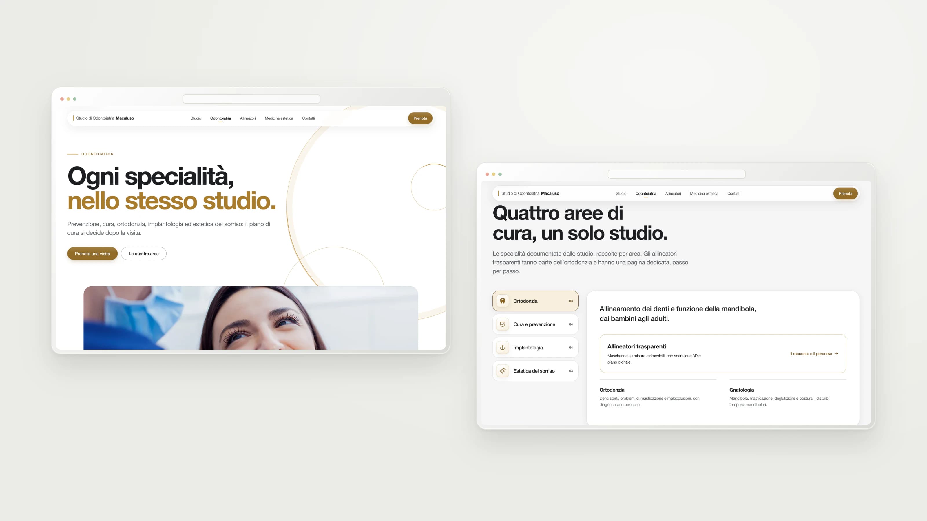Studio Macaluso — Dentistry — service overview and care areas