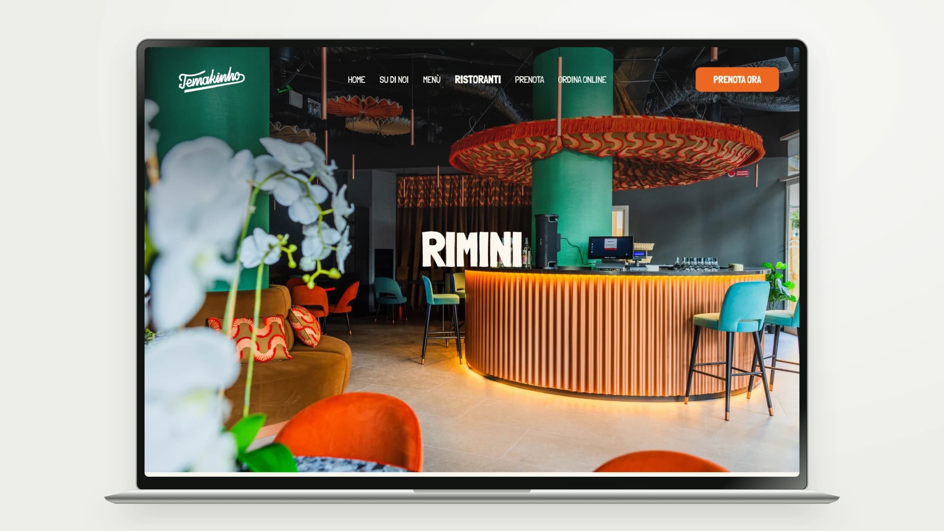Temakinho — Rimini restaurant page design